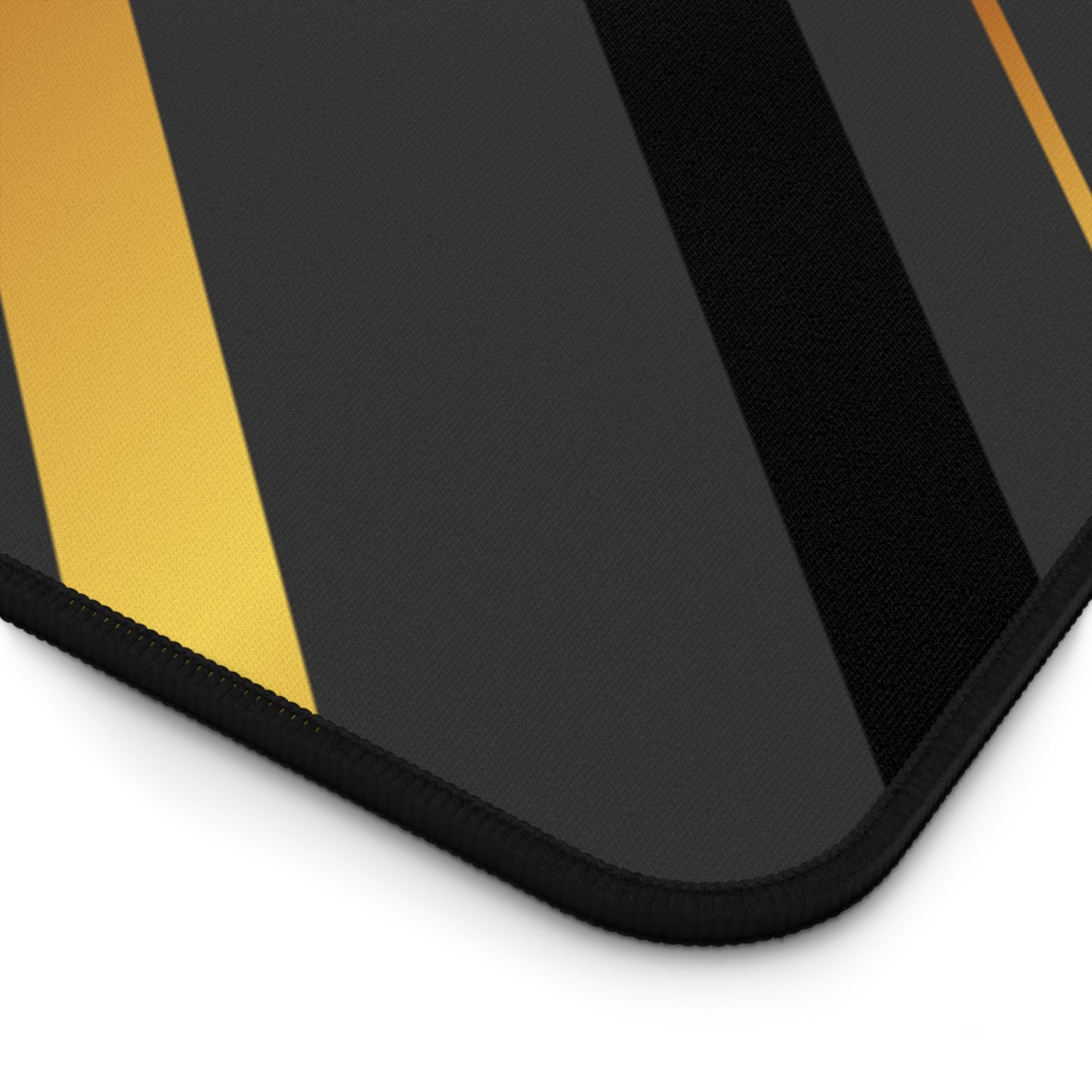 Desk Mat — Black & Gold Geometric Luxury Desk Pad