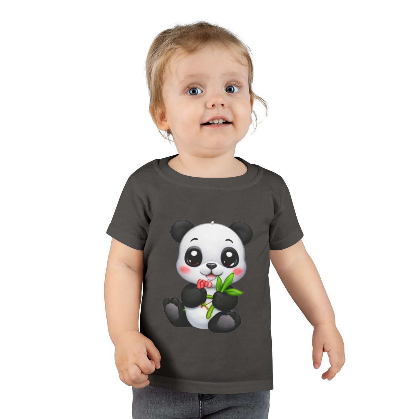 Cute Baby Panda Toddler T-Shirt — Adorable Bamboo Cartoon Tee for Kids