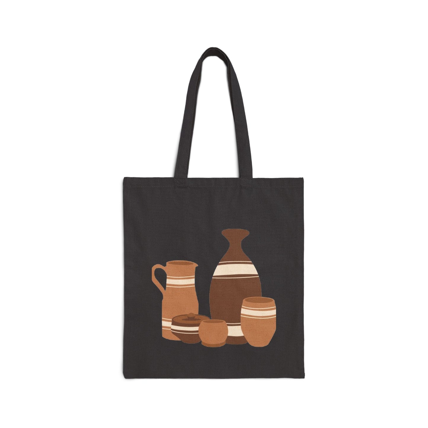 Ceramic Pottery Illustration Cotton Tote Bag