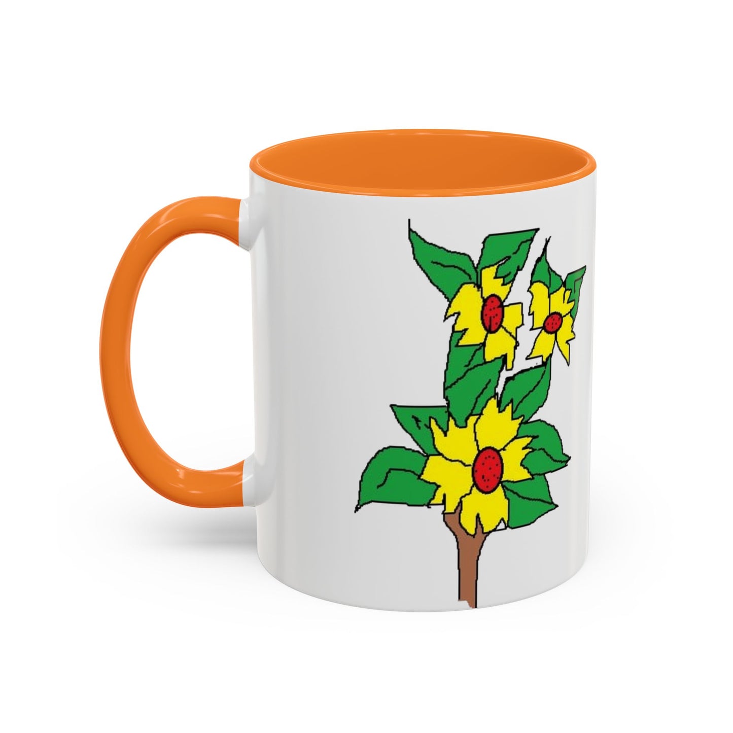 Yellow Flower Bouquet Mug — Colorful Floral Coffee Cup (11oz & 15oz)