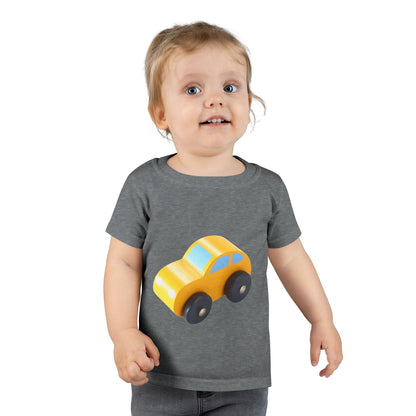 Toddler T-Shirt — Cute Yellow Toy Car Graphic Tee for Kids