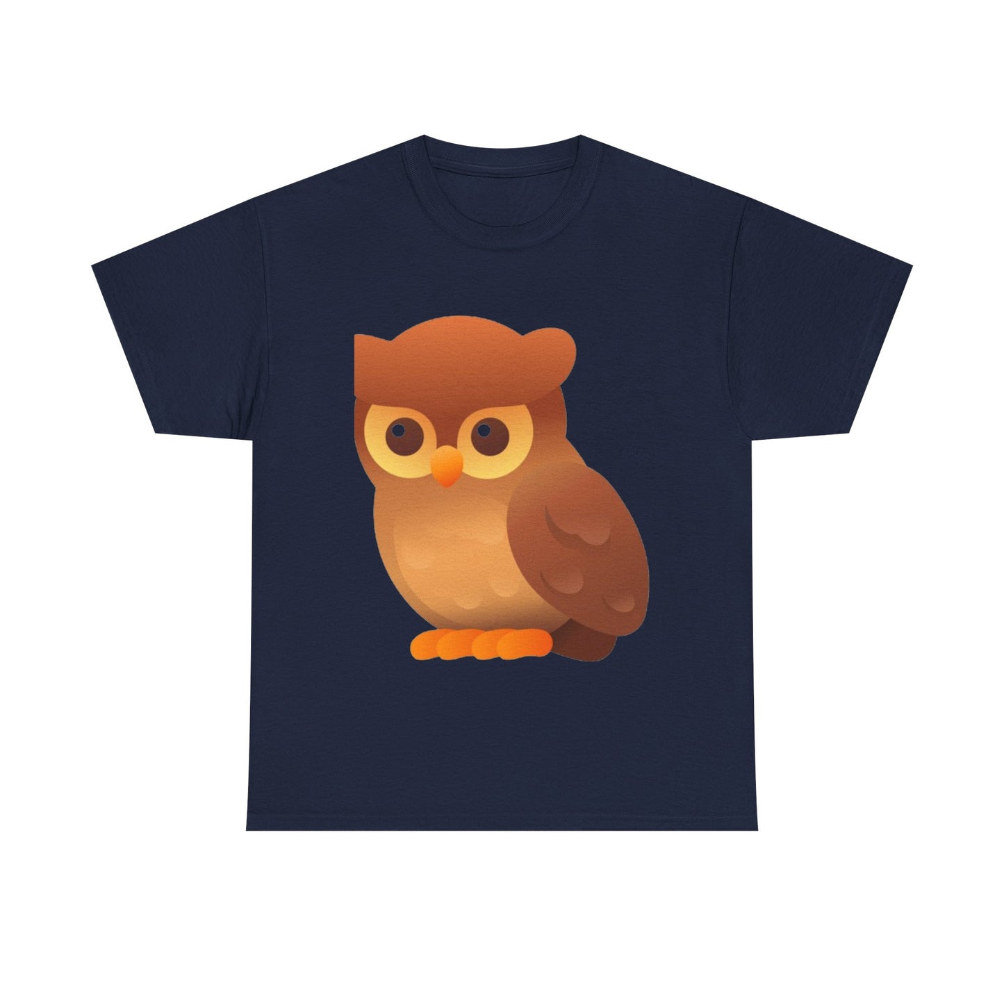 Cute Owl Graphic Tee — Whimsical Brown Owl Design