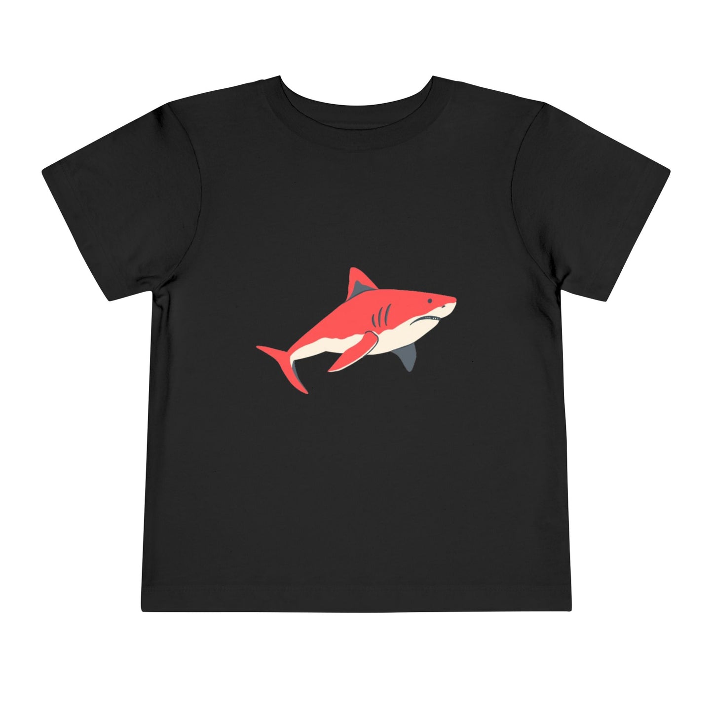 Toddler Tee — Cute Red Shark Graphic Kids Shirt