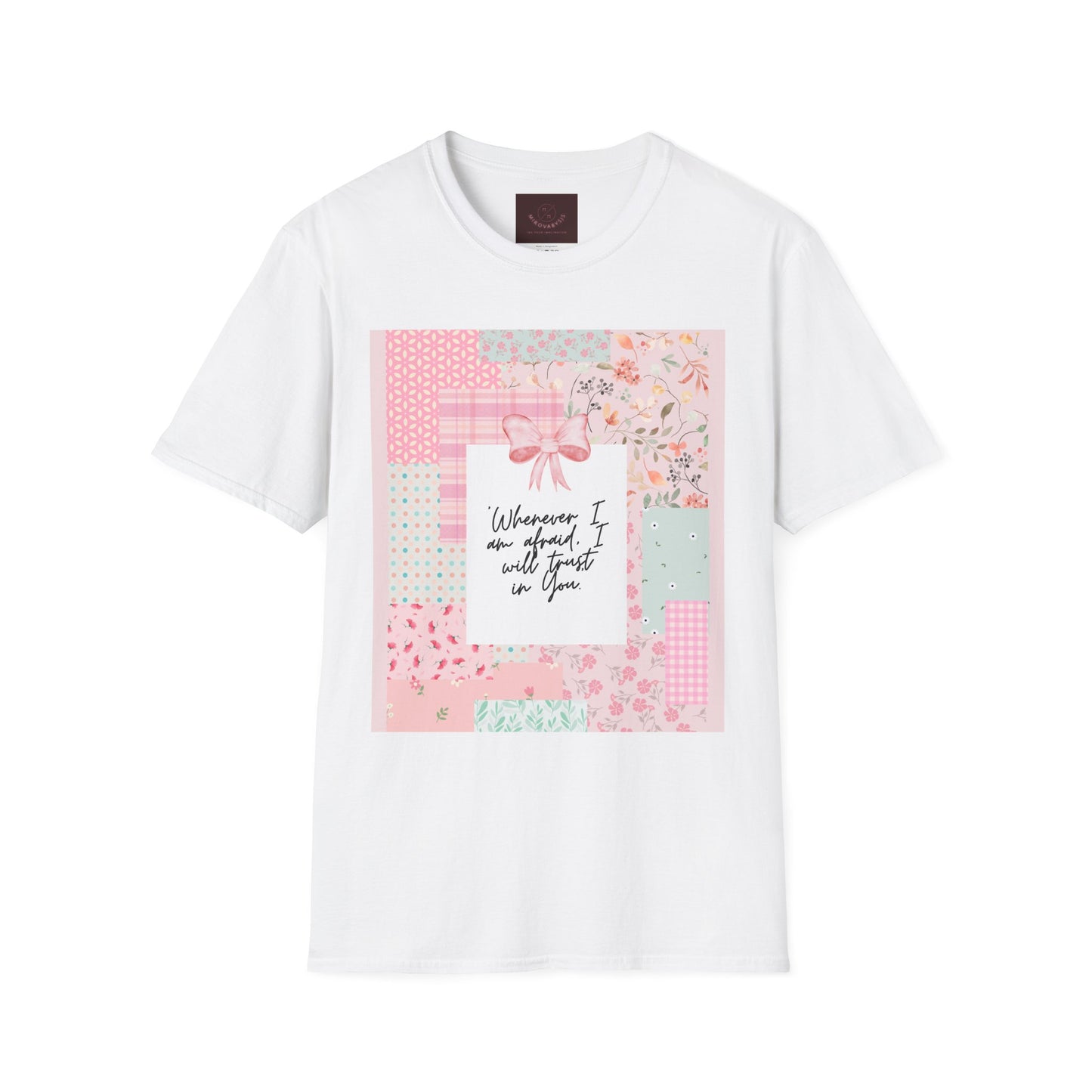 Floral Patchwork "Wherever I Am" Graphic T‑Shirt