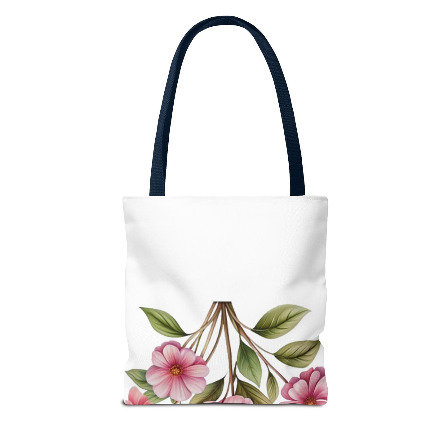Floral Pink Blossom Tote Bag – Watercolor Flower AOP Shopper