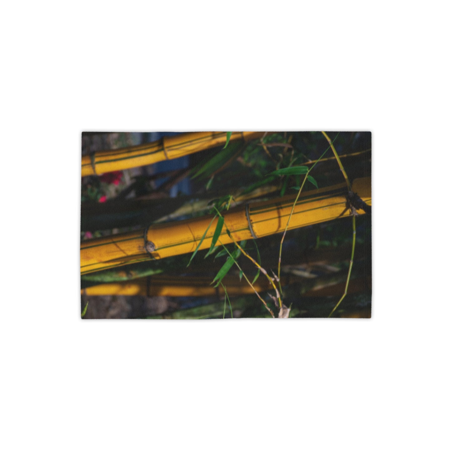 Bamboo Grove Beach Towel — Tropical Botanical Print Beach Towel