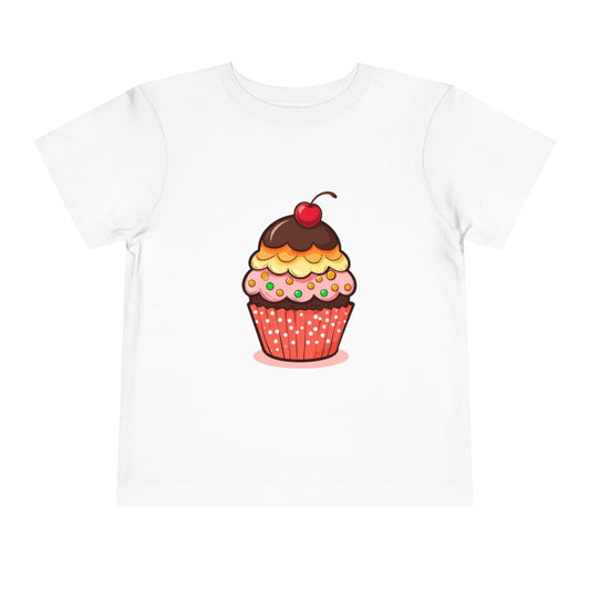 Toddler Tee — Cute Cupcake Graphic Kids Shirt