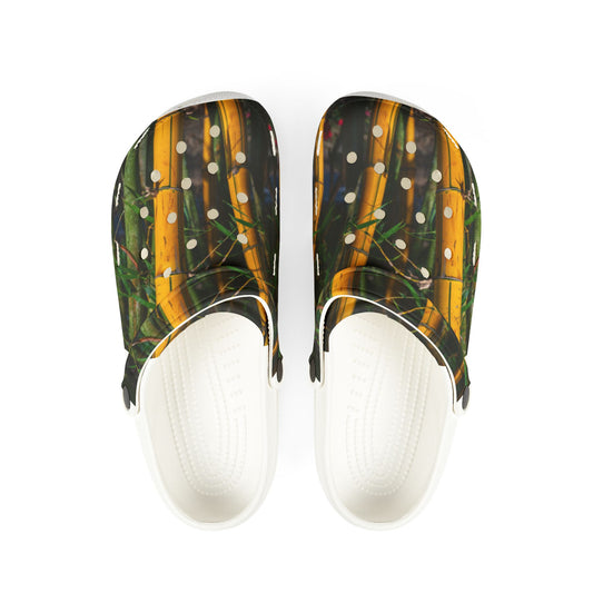 Bamboo Forest EVA Foam Clogs — Lightweight Garden & Casual Slip-Ons