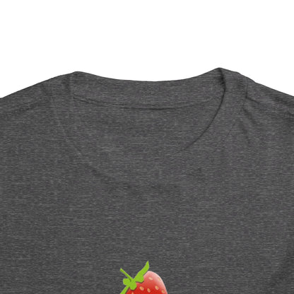 Toddler Tee with Cute Strawberry Cupcake Graphic