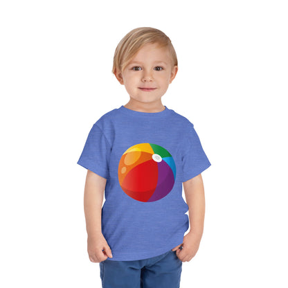 Beach Ball Toddler Tee — Colorful Summer Play Shirt