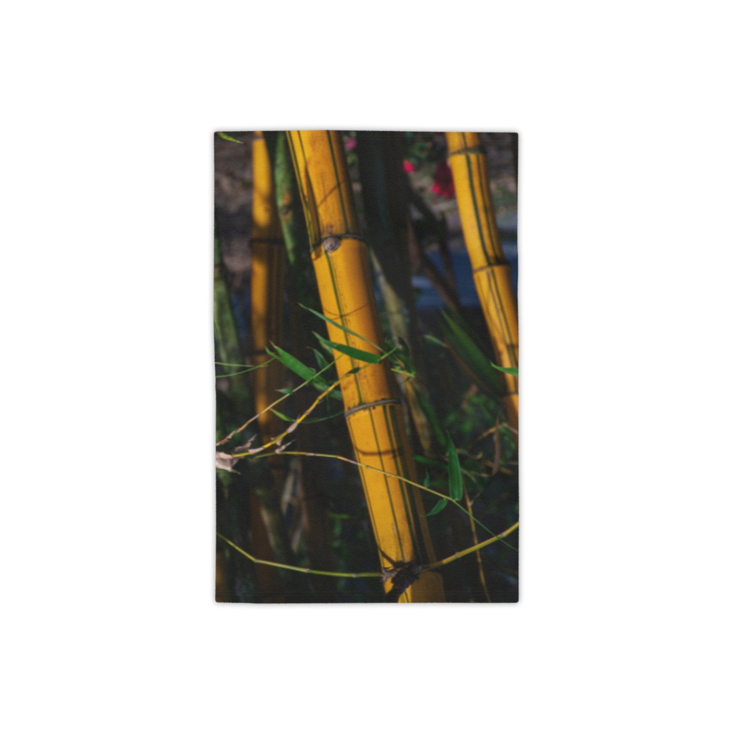 Bamboo Grove Beach Towel — Tropical Botanical Print Beach Towel