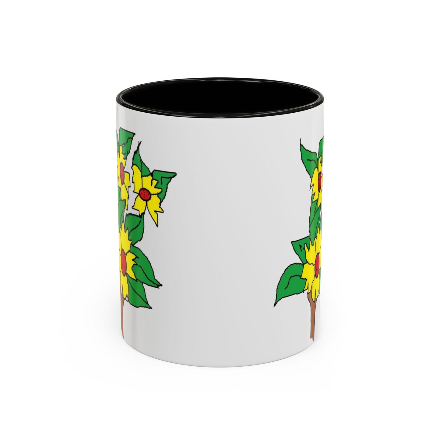 Yellow Flower Bouquet Mug — Colorful Floral Coffee Cup (11oz & 15oz)