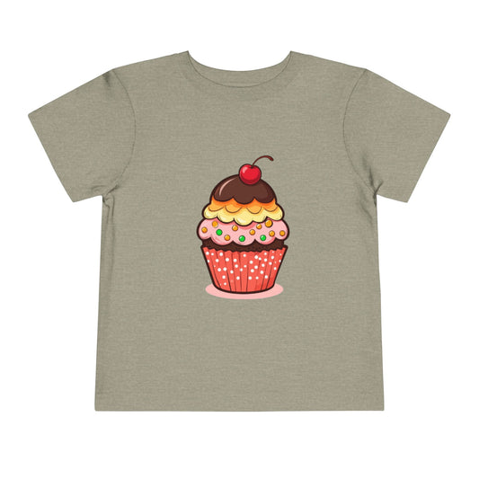 Toddler Tee — Cute Cupcake Graphic Kids Shirt