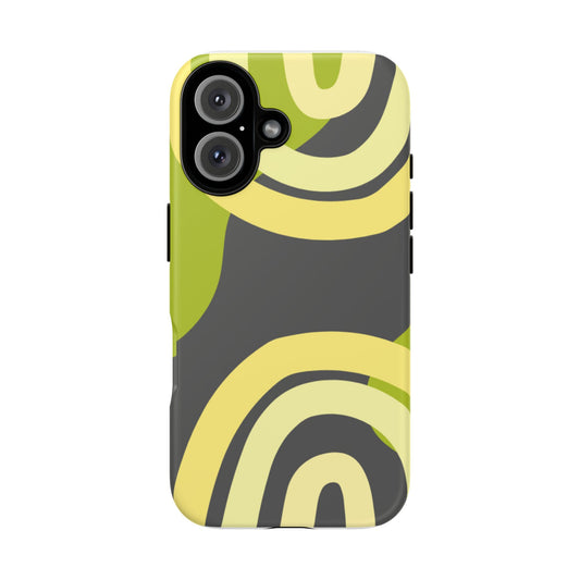 Tough Cases — Abstract Green Swirl Protective Phone Case
