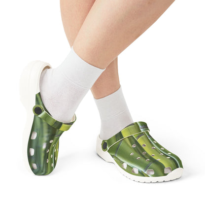 Cactus Green EVA Foam Clogs — Lightweight Garden & Beach Shoes