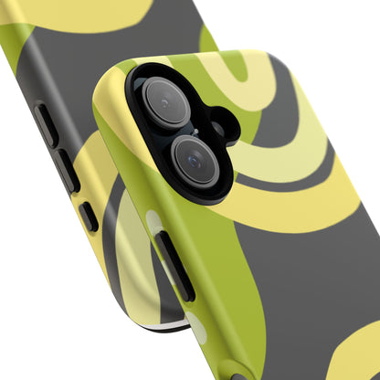 Tough Cases — Abstract Green Swirl Protective Phone Case