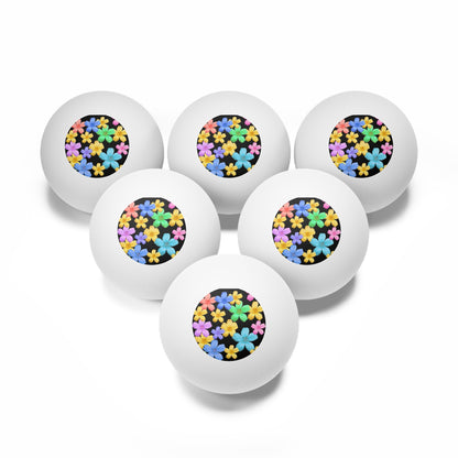 Ping Pong Balls (6-Pack) – High-Visibility Orange Practice Balls