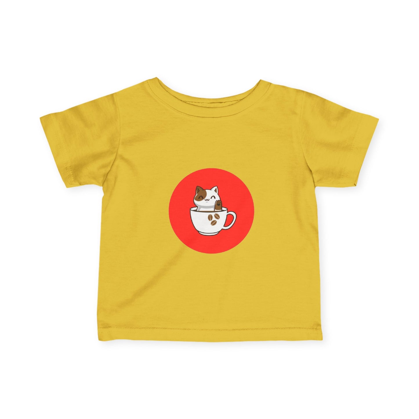 Infant Tee — Kawaii Cat in Teacup Cute Baby Shirt