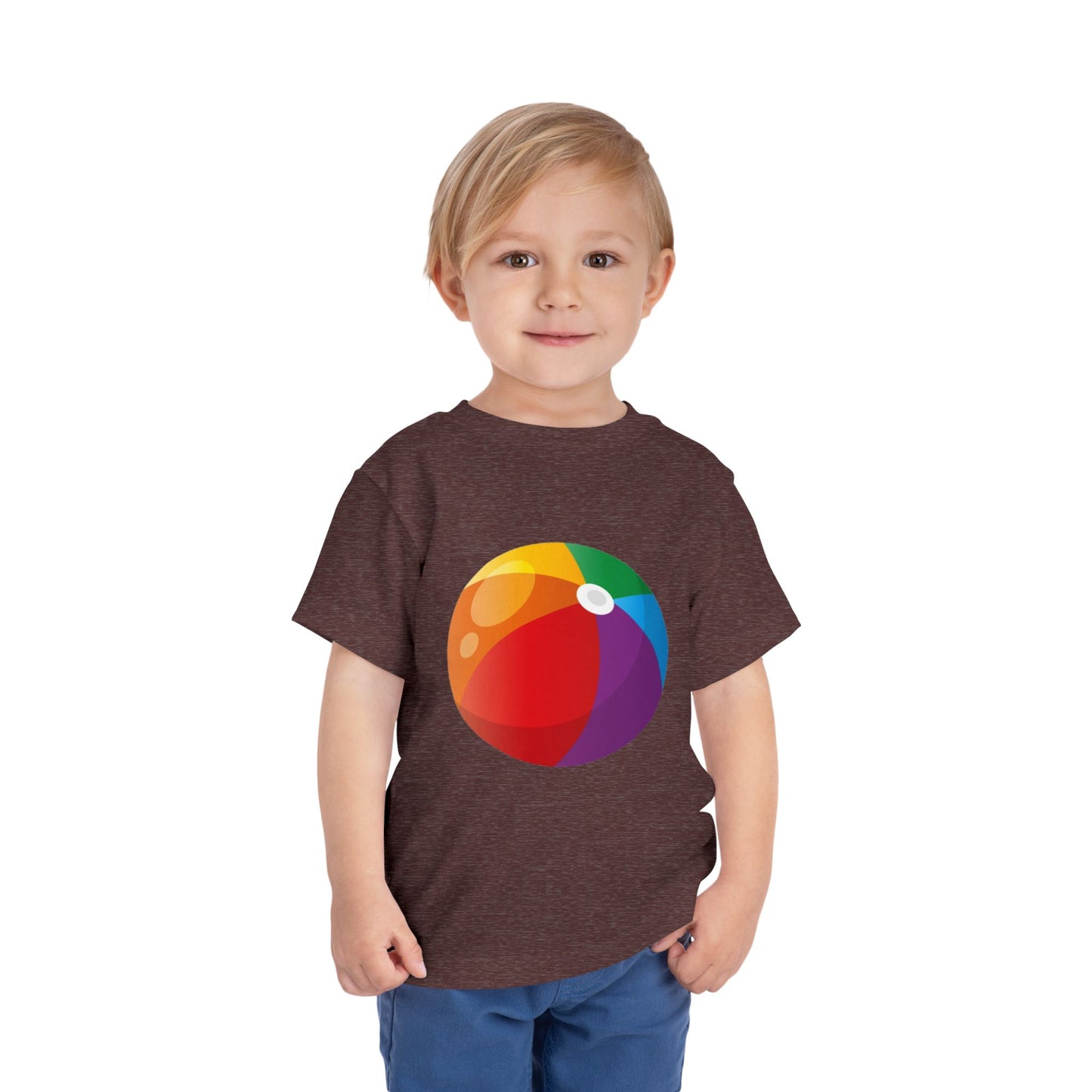 Beach Ball Toddler Tee — Colorful Summer Play Shirt