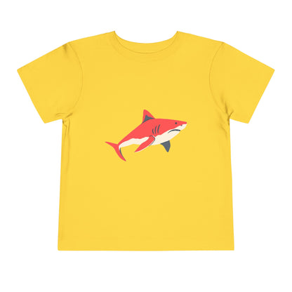 Toddler Tee — Cute Red Shark Graphic Kids Shirt