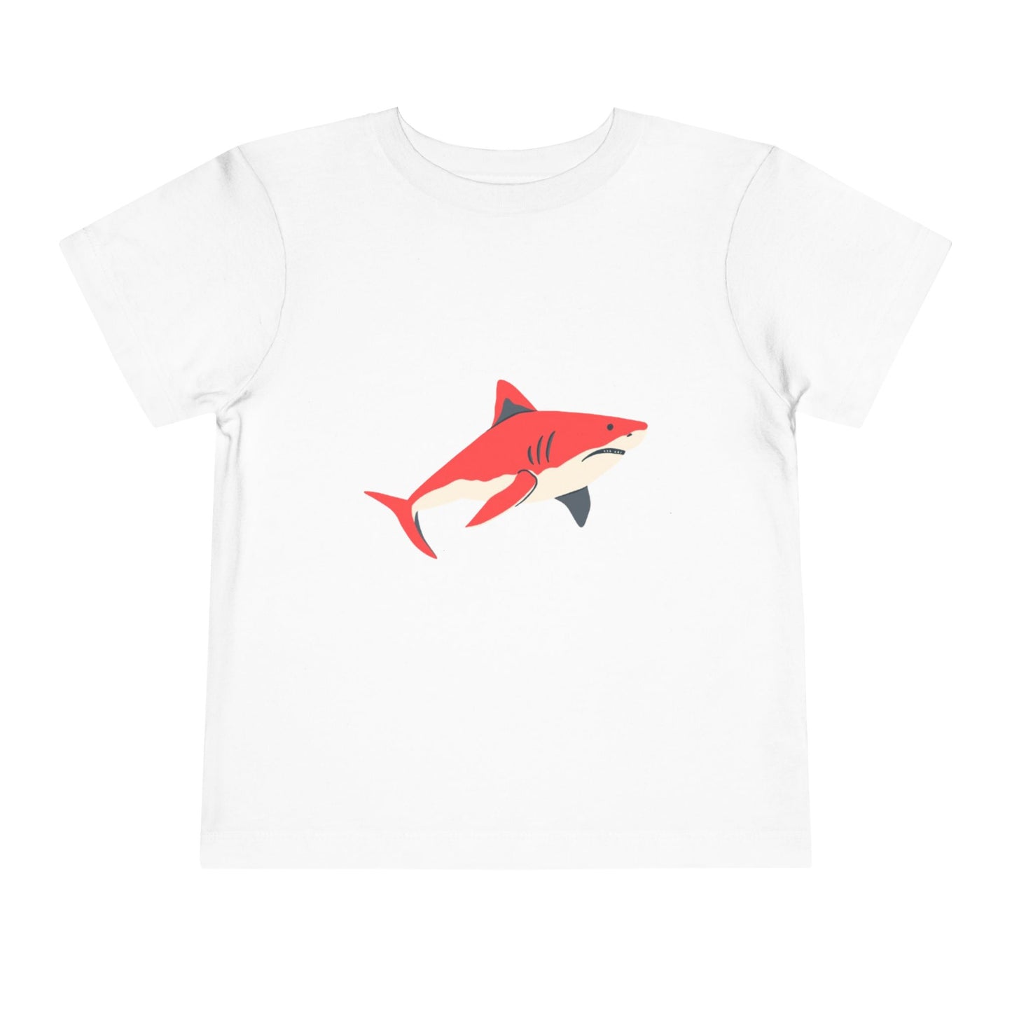 Toddler Tee — Cute Red Shark Graphic Kids Shirt
