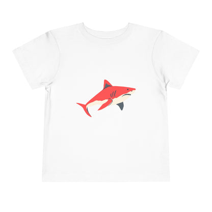 Toddler Tee — Cute Red Shark Graphic Kids Shirt