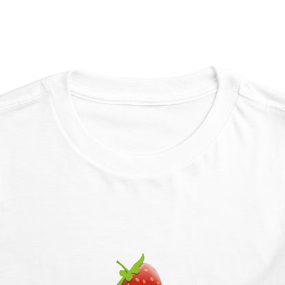 Toddler Tee with Cute Strawberry Cupcake Graphic
