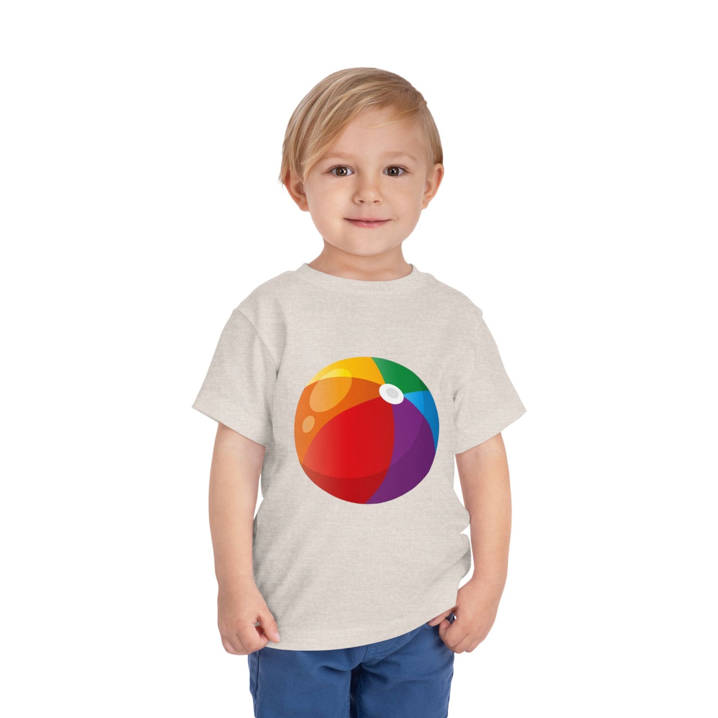 Beach Ball Toddler Tee — Colorful Summer Play Shirt