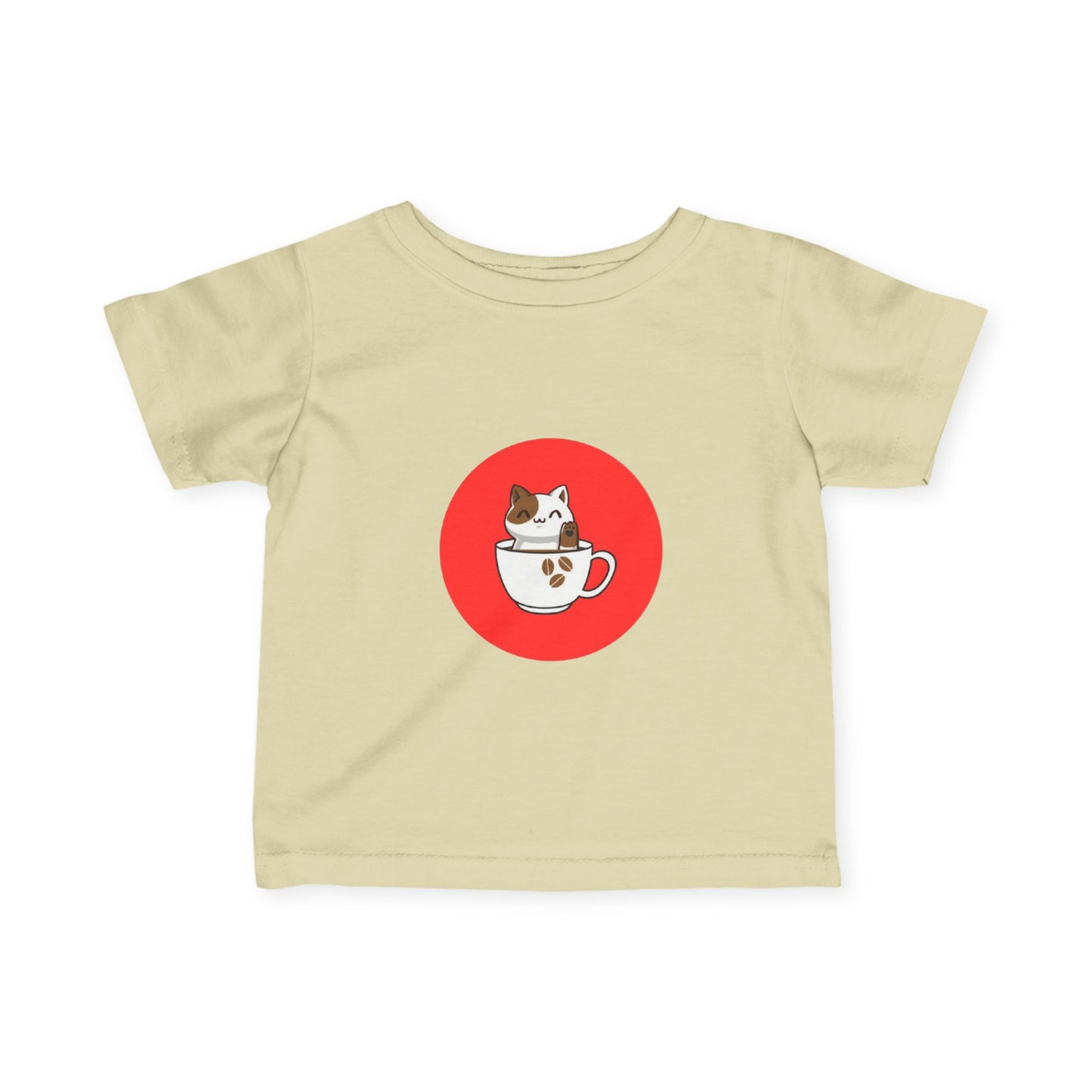 Infant Tee — Kawaii Cat in Teacup Cute Baby Shirt