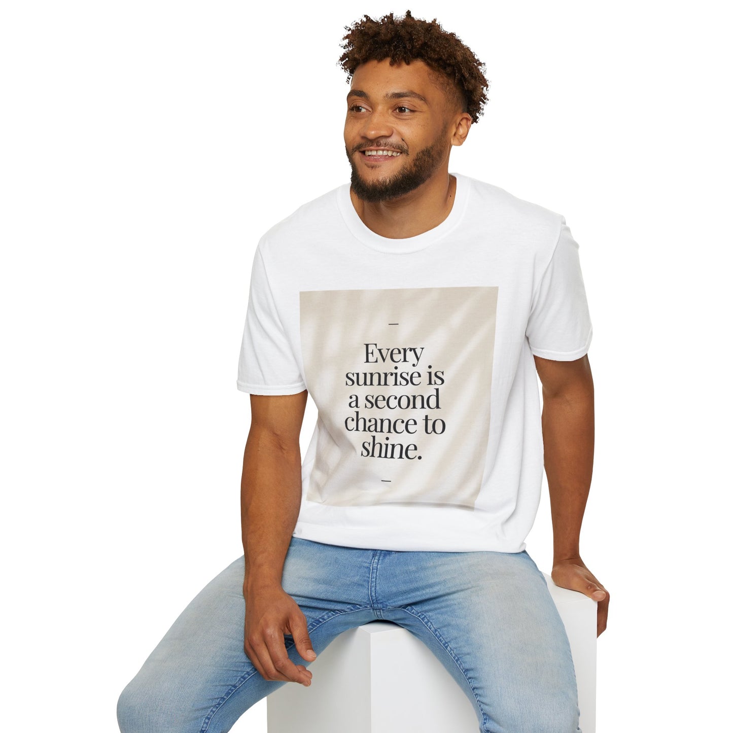 Sunrise Quote T-Shirt — “Every sunrise is a second chance to shine”