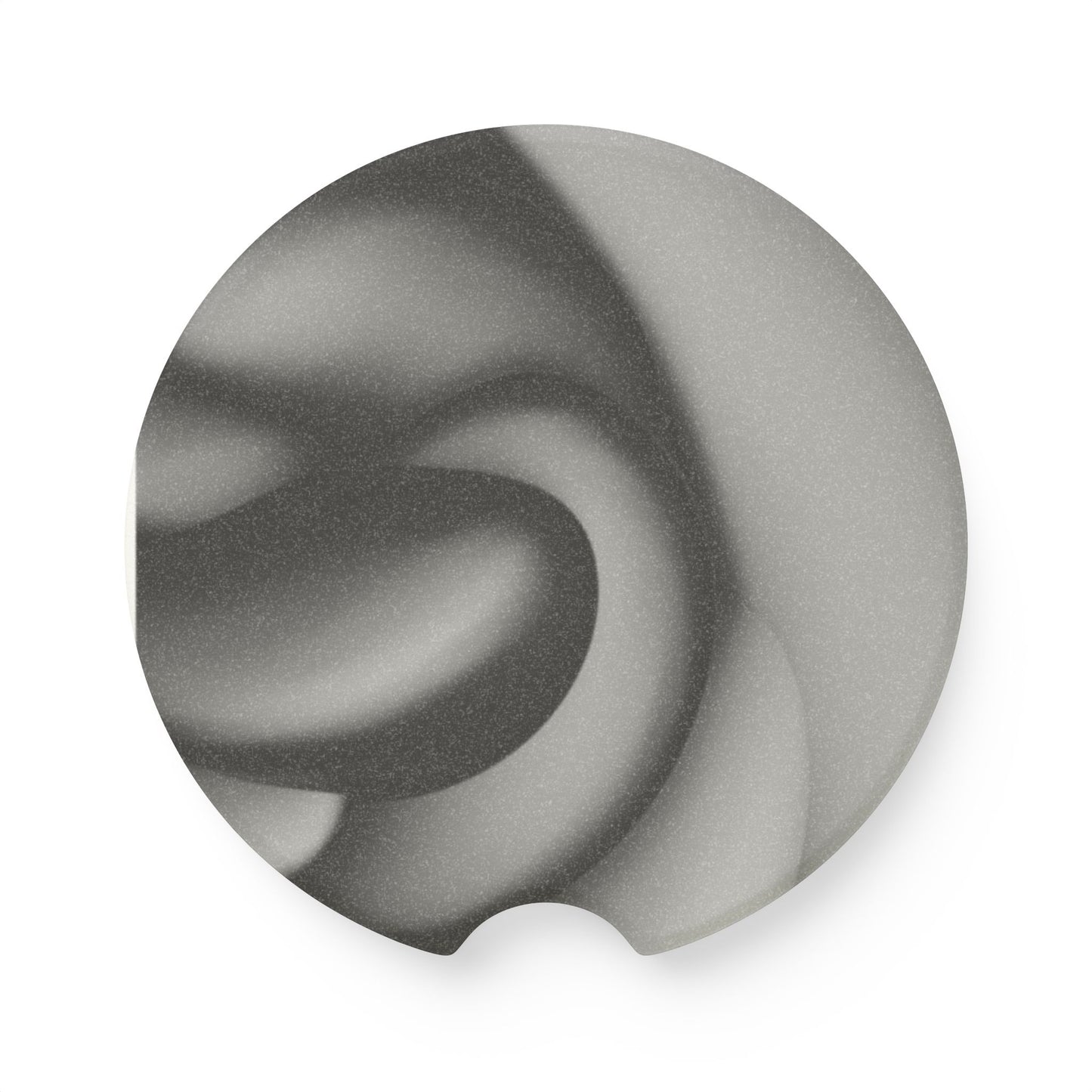 Soapstone Marble Car Coaster — Round Absorbent Cup Holder Insert