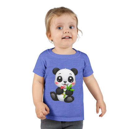 Cute Baby Panda Toddler T-Shirt — Adorable Bamboo Cartoon Tee for Kids