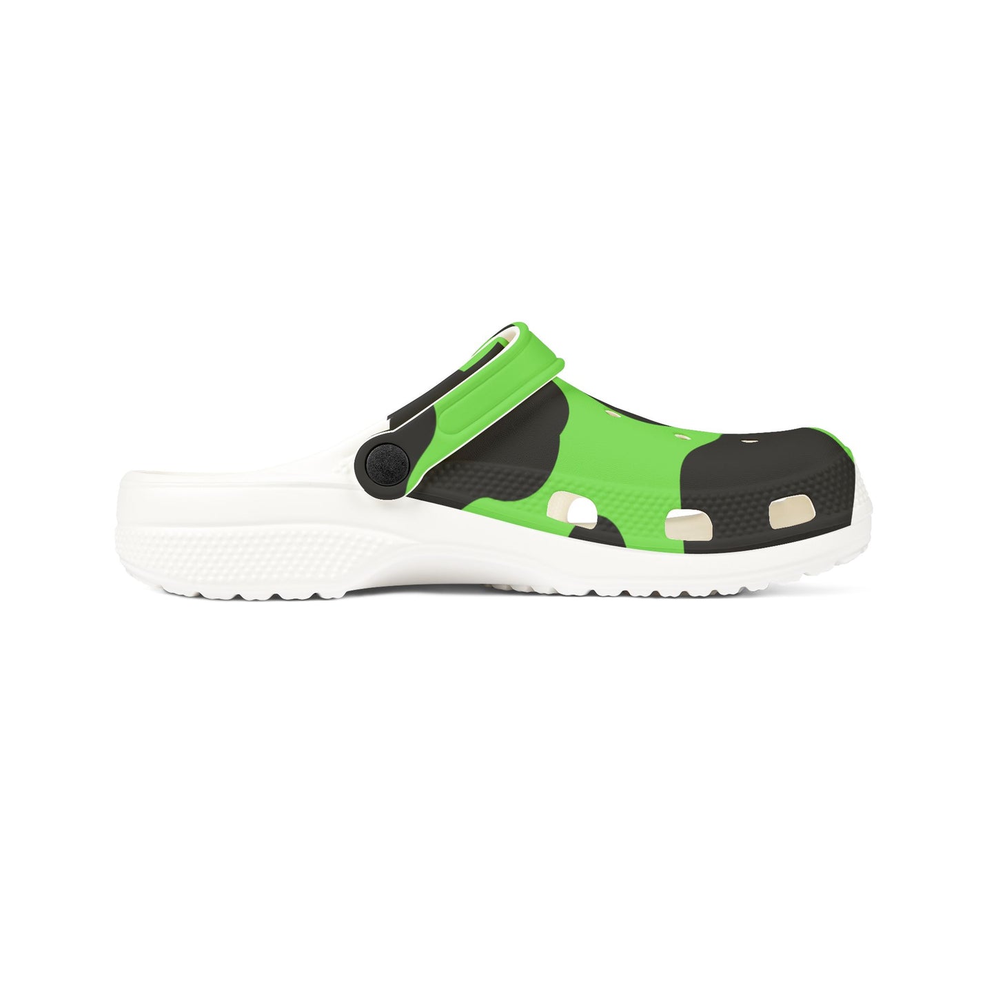 Green Camouflage EVA Foam Clogs — Lightweight Slip-On Garden & Beach Shoes