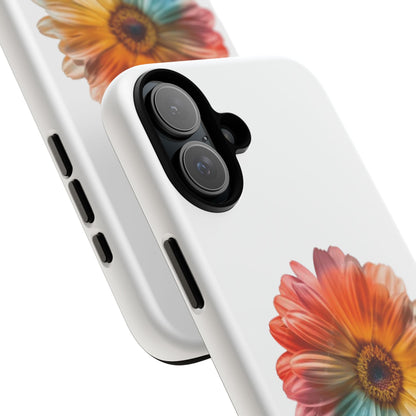 Tough Phone Case — Rainbow Daisy Floral Protective Cover
