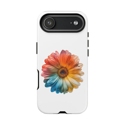 Tough Phone Case — Rainbow Daisy Floral Protective Cover