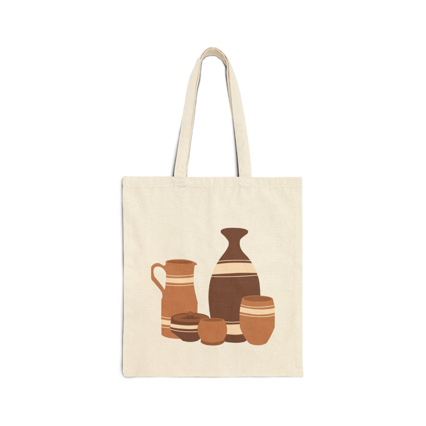 Ceramic Pottery Illustration Cotton Tote Bag