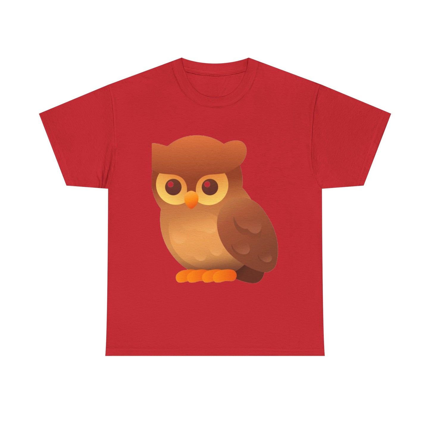 Cute Owl Graphic Tee — Whimsical Brown Owl Design