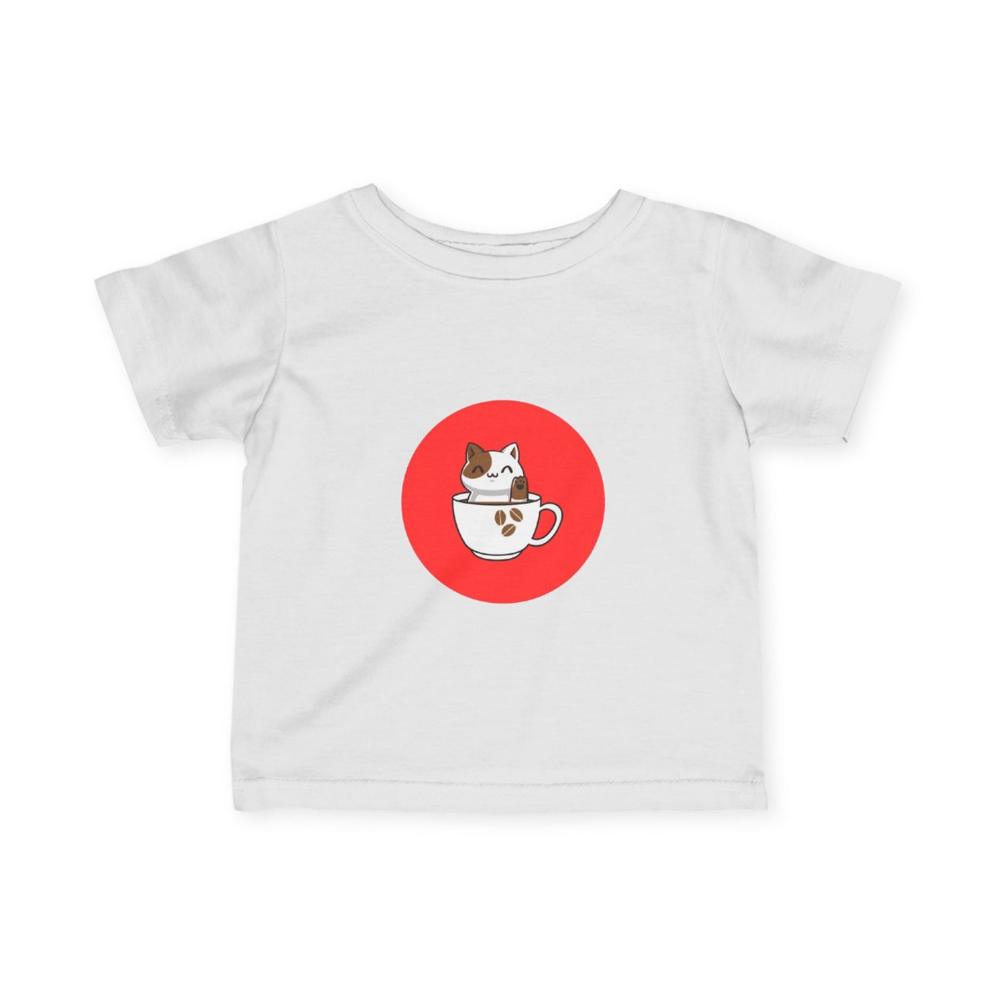 Infant Tee — Kawaii Cat in Teacup Cute Baby Shirt