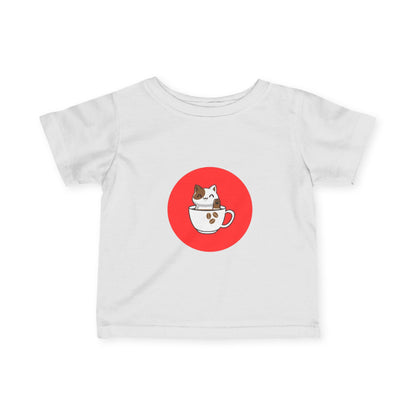 Infant Tee — Kawaii Cat in Teacup Cute Baby Shirt