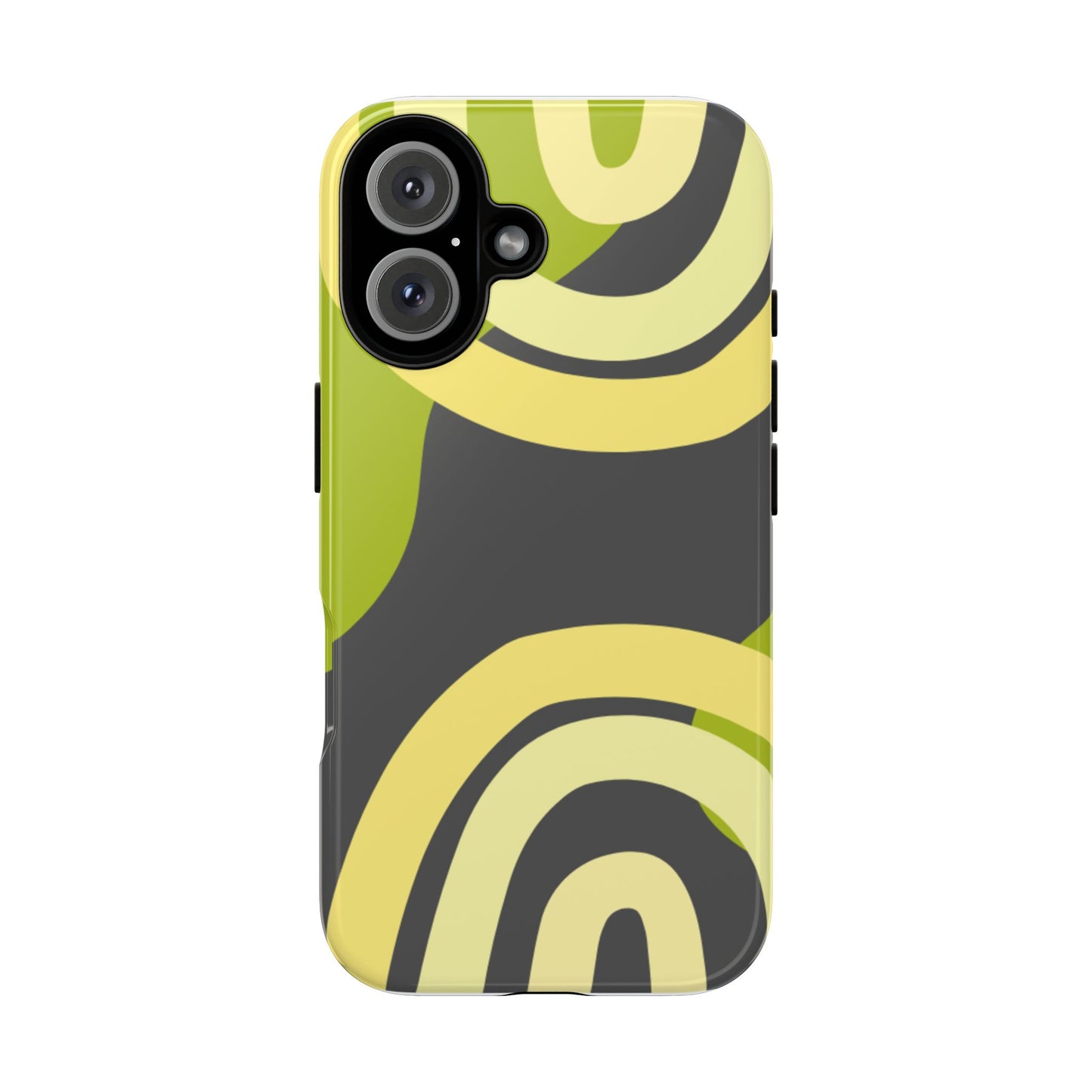 Tough Cases — Abstract Green Swirl Protective Phone Case