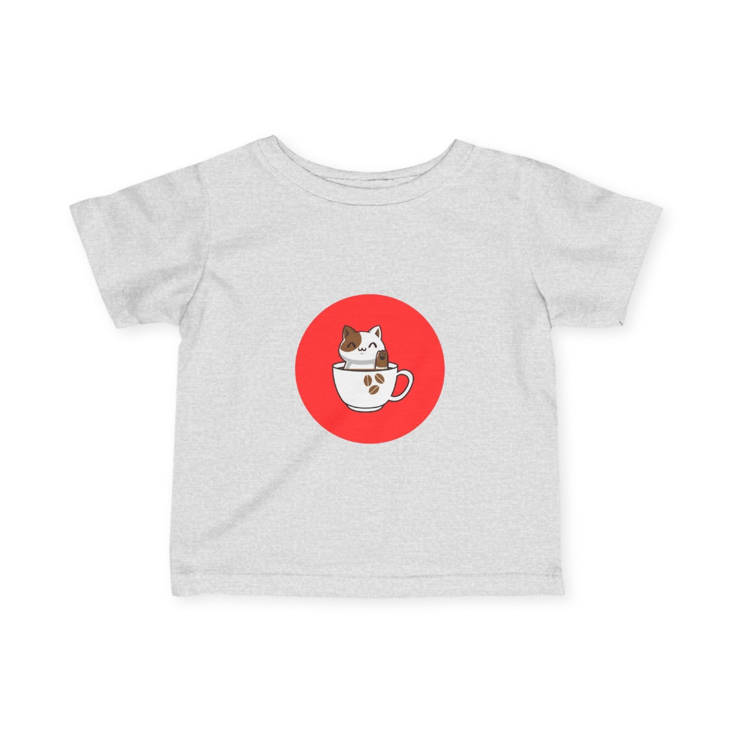 Infant Tee — Kawaii Cat in Teacup Cute Baby Shirt
