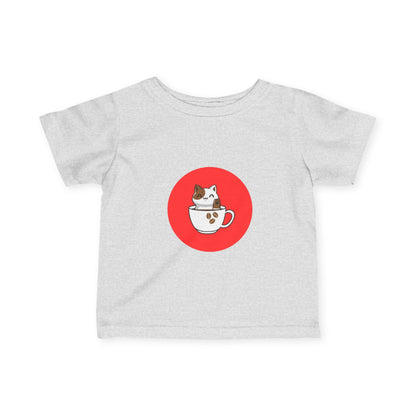 Infant Tee — Kawaii Cat in Teacup Cute Baby Shirt