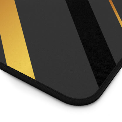 Desk Mat — Black & Gold Geometric Luxury Desk Pad