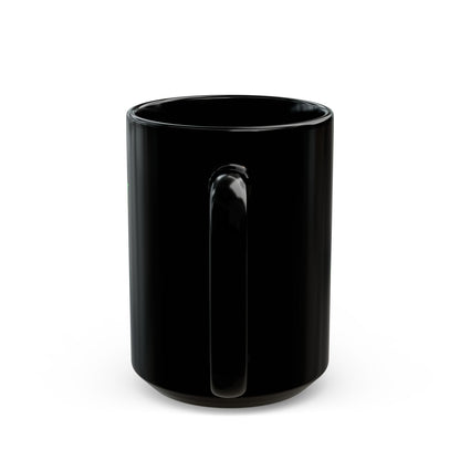 Sunflower Branch Black Mug — Floral Coffee Cup (11oz & 15oz)