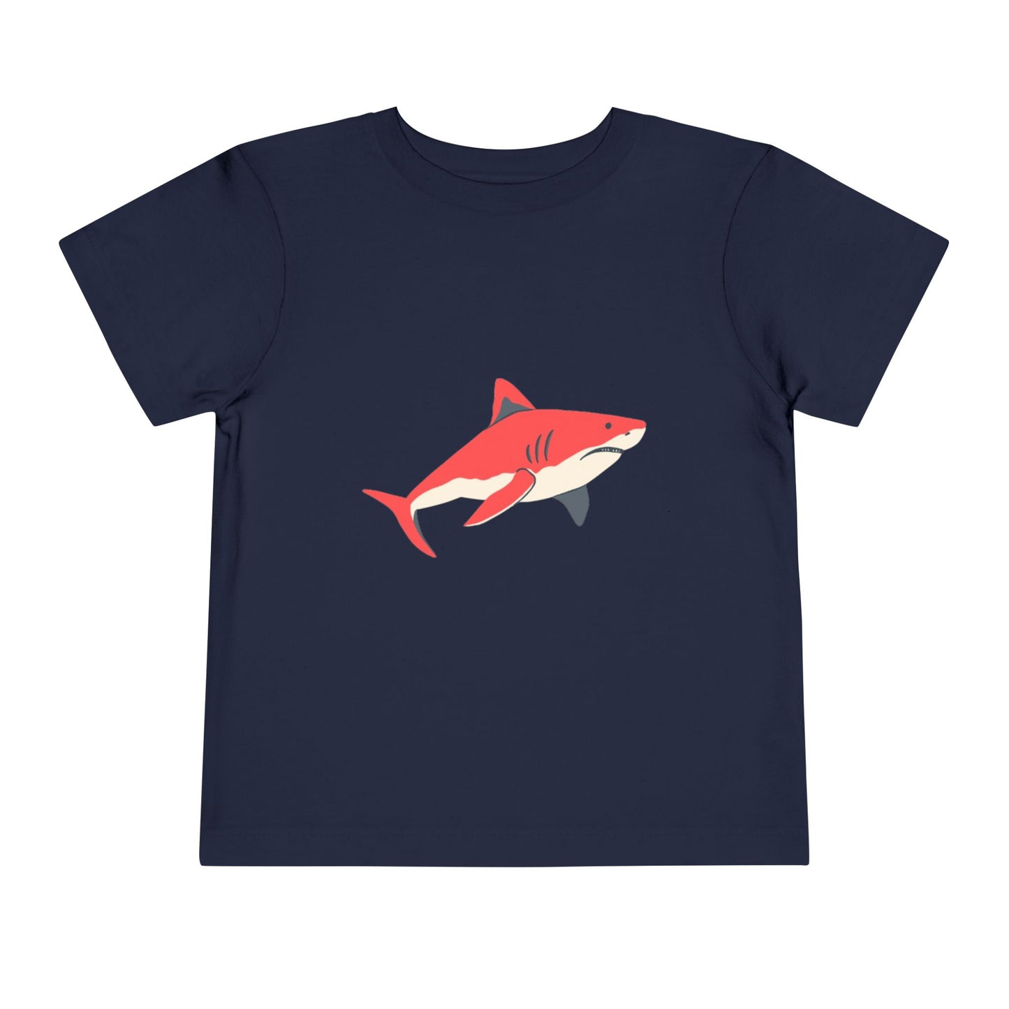 Toddler Tee — Cute Red Shark Graphic Kids Shirt