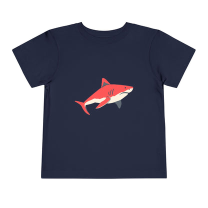 Toddler Tee — Cute Red Shark Graphic Kids Shirt