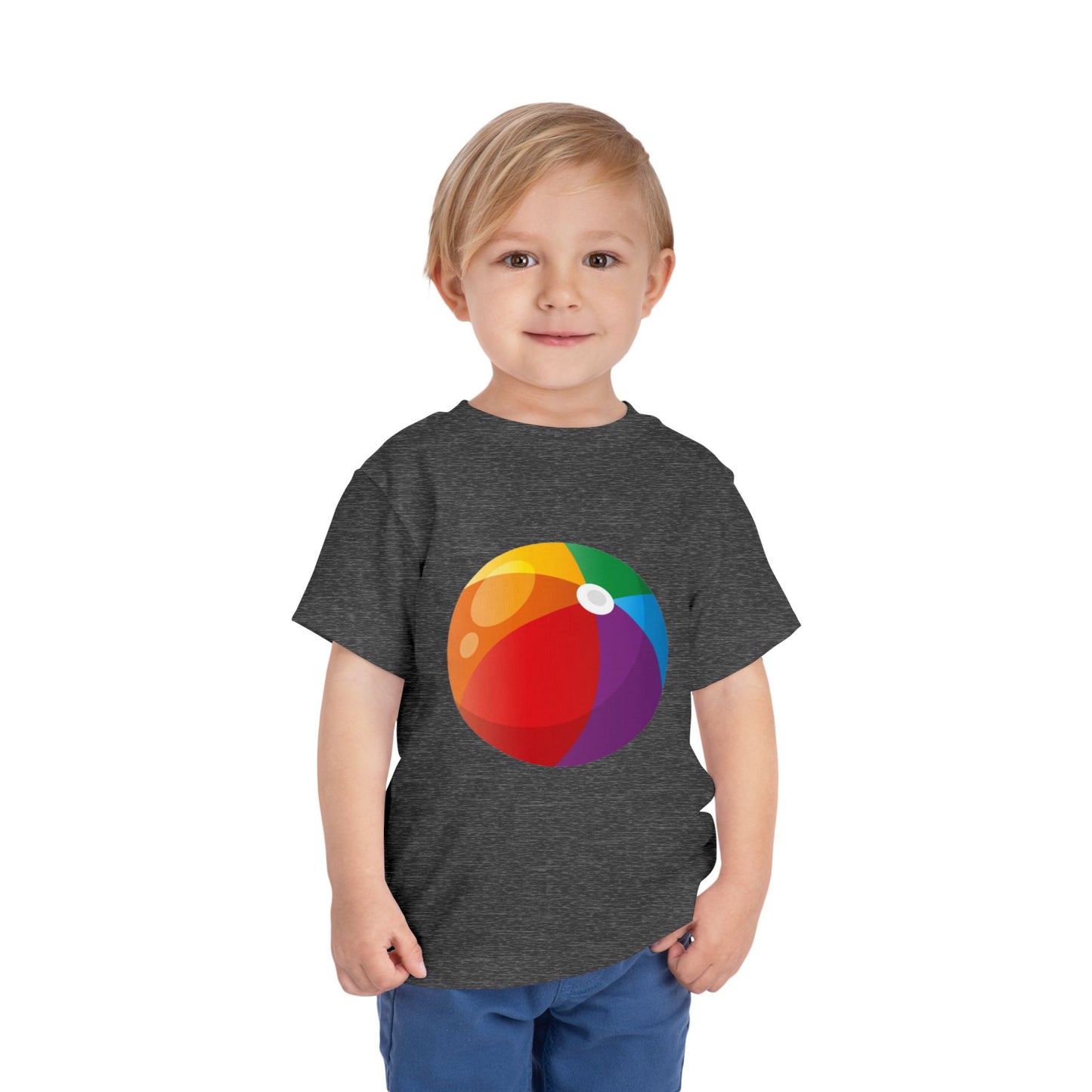 Beach Ball Toddler Tee — Colorful Summer Play Shirt