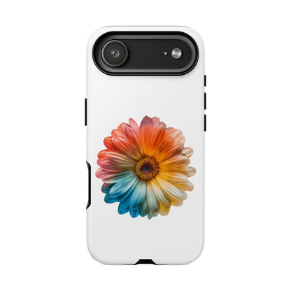 Tough Phone Case — Rainbow Daisy Floral Protective Cover