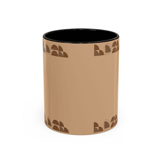 Retro Neutral Pattern Coffee Mug (11oz, 15oz)