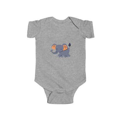 Cute Baby Elephant Bodysuit — Infant Onesie with Playful Elephant Design